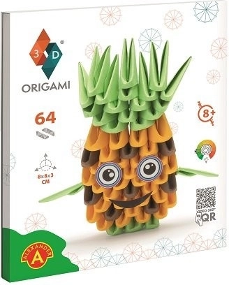 Unterhaltsames Origami-3D-Set – Ananas für Kinder