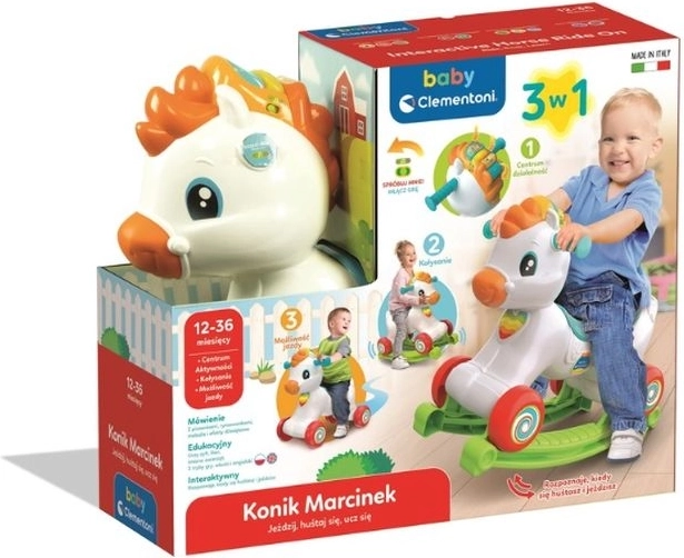 Interaktives Schaukelpferd Marcinek 3-in-1 CLE BABY