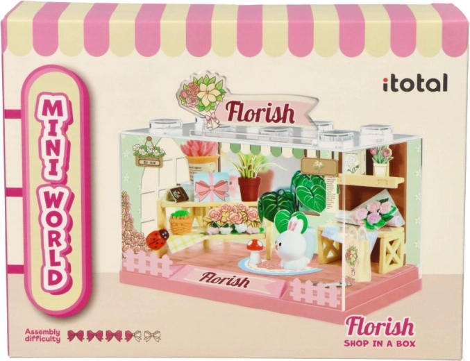 i-Total DIY-Diorama Blumenladen zum Zusammenbauen