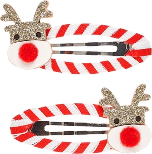 Souza! Haarspangen Noelix mit Weihnachtsrentier – 2 Stück