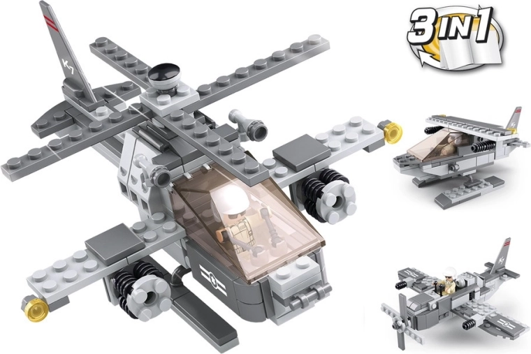Sluban Army Kampfhubschrauber 3 in 1 (144 Teile) - 1 Stück