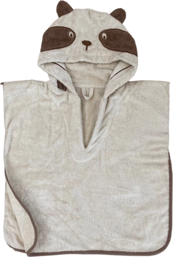 Nuuuroo Kinderponcho mit Kapuze Adelin White Swan