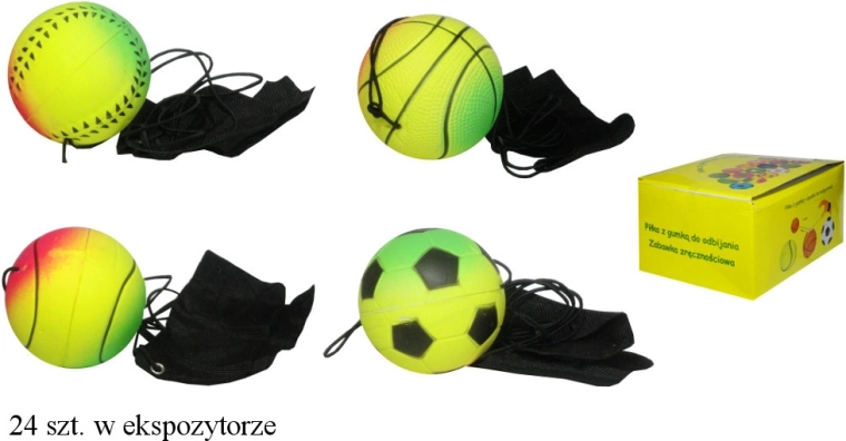 Harter Ball an Gummischnur mit Handschlaufe