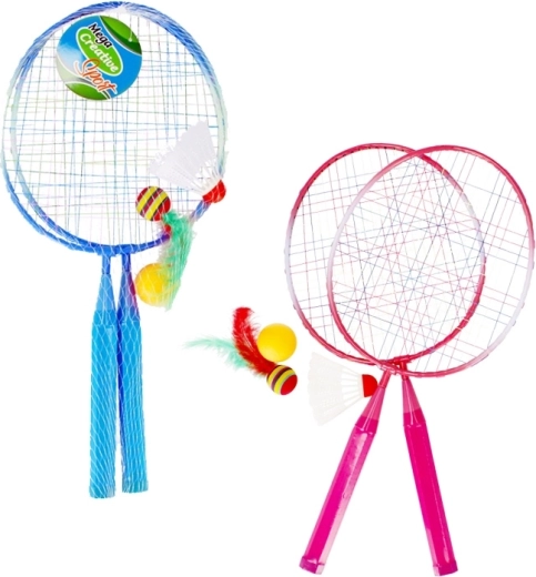 Badminton-Set für Kinder – Metallschläger, Federballkorb und Bälle
