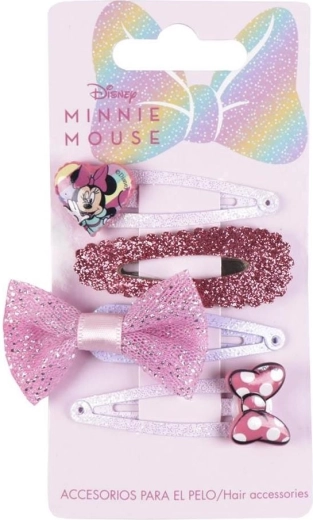 Set mit 4 Haarspangen Minnie – Cerda