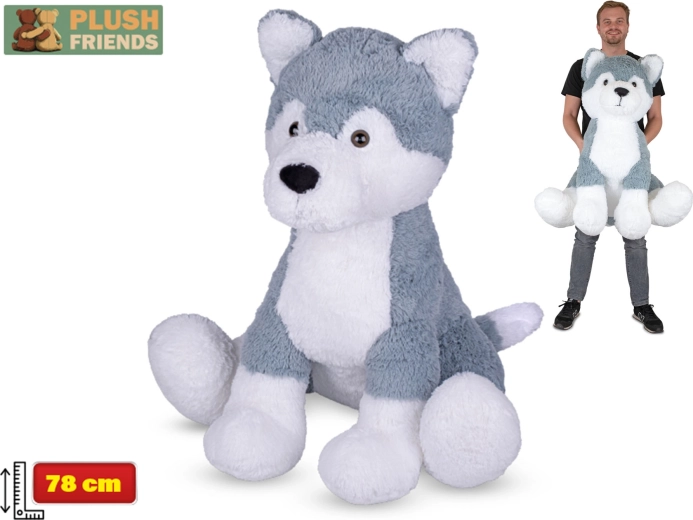Plüsch-Husky 78 cm sitzend – Plush Friends