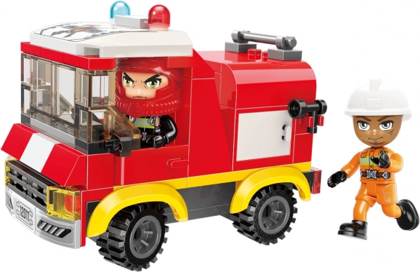 Bausteinset Feuerwehr-Wassertanker QMAN MINE CITY