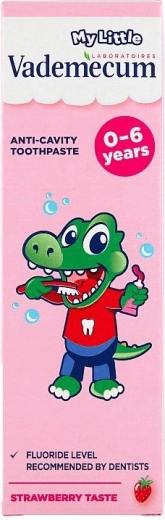 Kinderzahnpasta Vademecum MyLittle Erdbeere 0–6 Jahre 50 ml