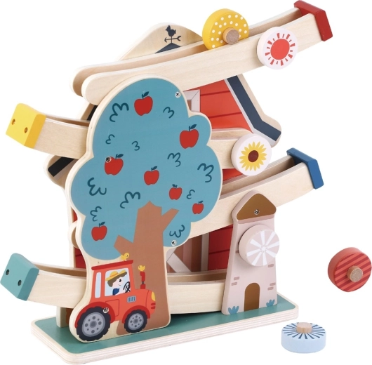 2Kids Toys Holz-Kugelbahn Bauernhof