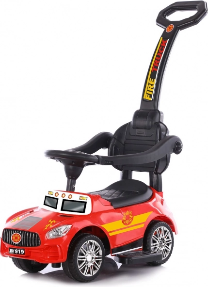 Chipolino Rutschauto mit Schiebestange und Sounds – Feuerwehr