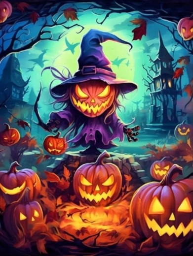 Diamantmalerei Vogelscheuche 30 × 40 cm