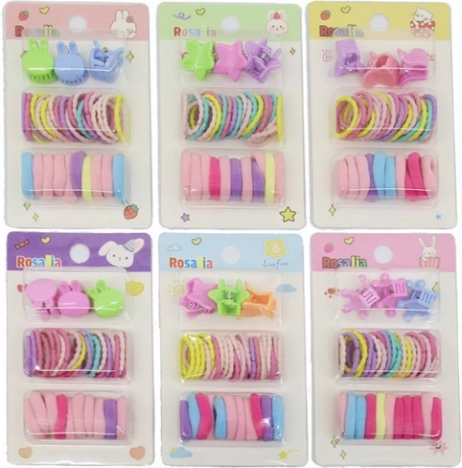 Set mit Haaraccessoires – Haargummis und Spangen