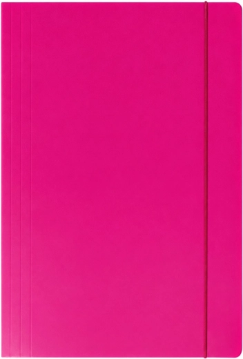 Kartonmappe mit Gummiband A4+ rosa 300 g/m² – 1 Stück