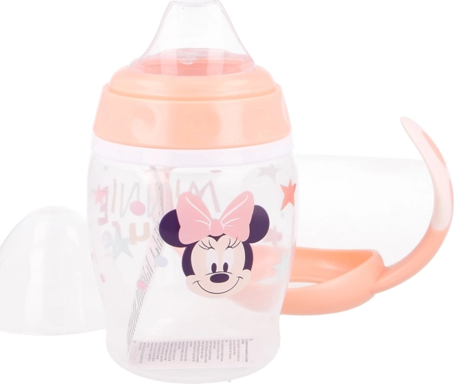 Becher mit Griffen und Silikonaufsatz Minnie 270ml