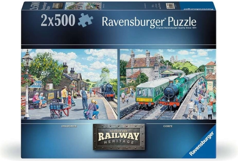 Ravensburger Puzzle Railway Heritage Nr. 1: Oakworth & Corfe 2×500 Teile
