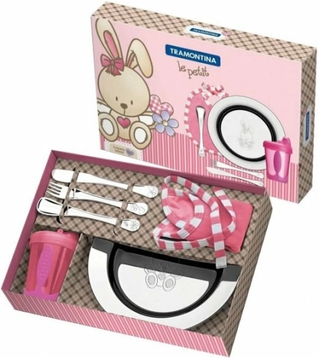 Kinder-Essset Tramontina Le Petit, 6-tlg., rosa