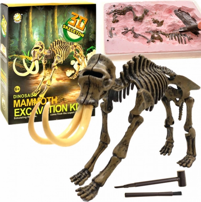 Ausgrabungsset – T‑Rex-Skelett 3D – Mammut