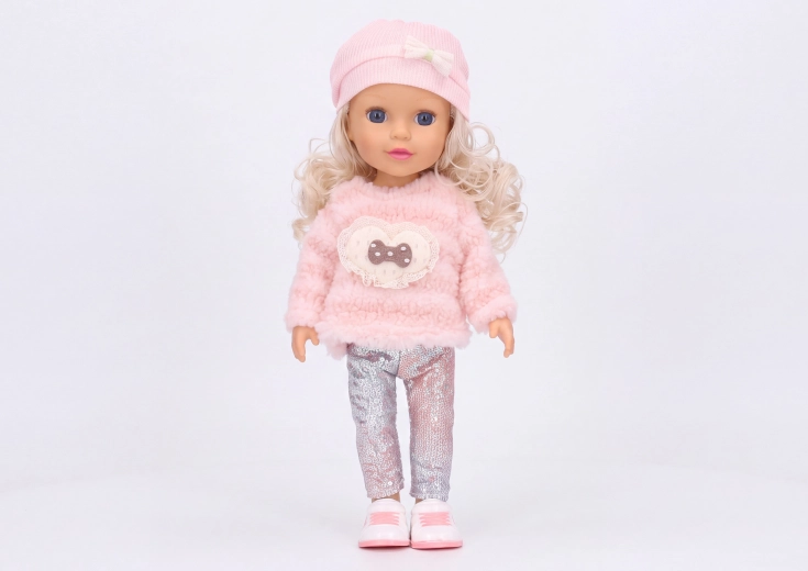 Puppe mit Mütze 36 cm
