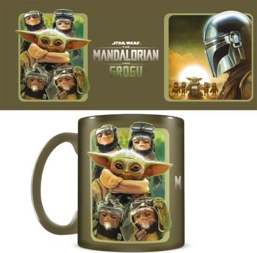 Geschenkset Star Wars Mandalorian und Grogu – Tasse, Untersetzer und Schlüsselanhänger