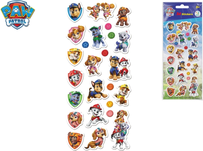 Set 3D-Aufkleber Paw Patrol