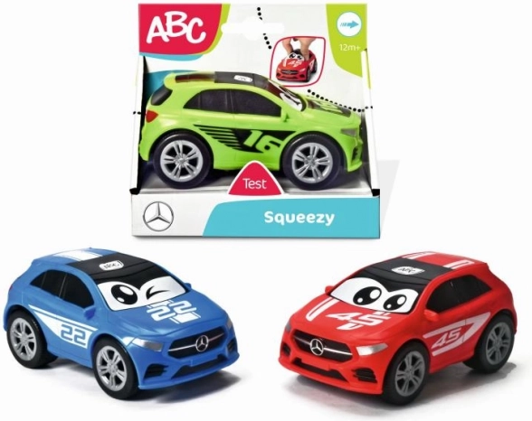 Quetsch-Spielzeugauto MERCEDES ABC, 11 cm – 3 Farben