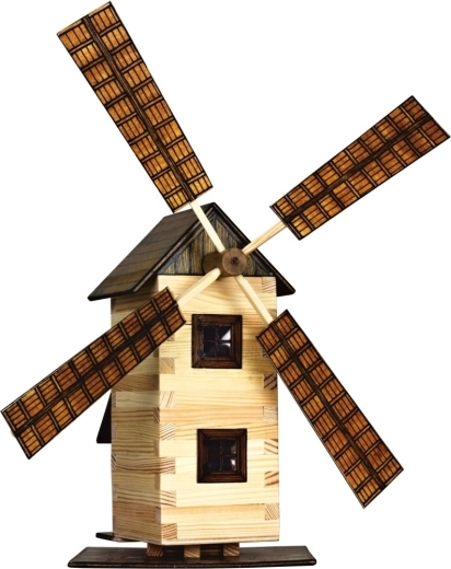 Walachia Holz-Klebe-Bausatz Windmühle