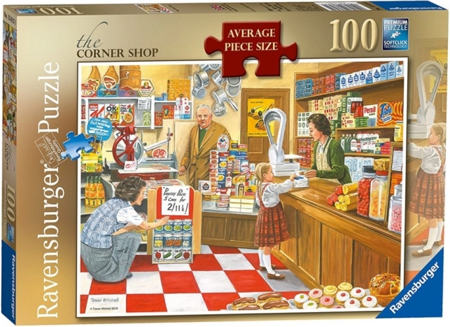 Ravensburger Puzzle Laden an der Straßenecke 100 Teile