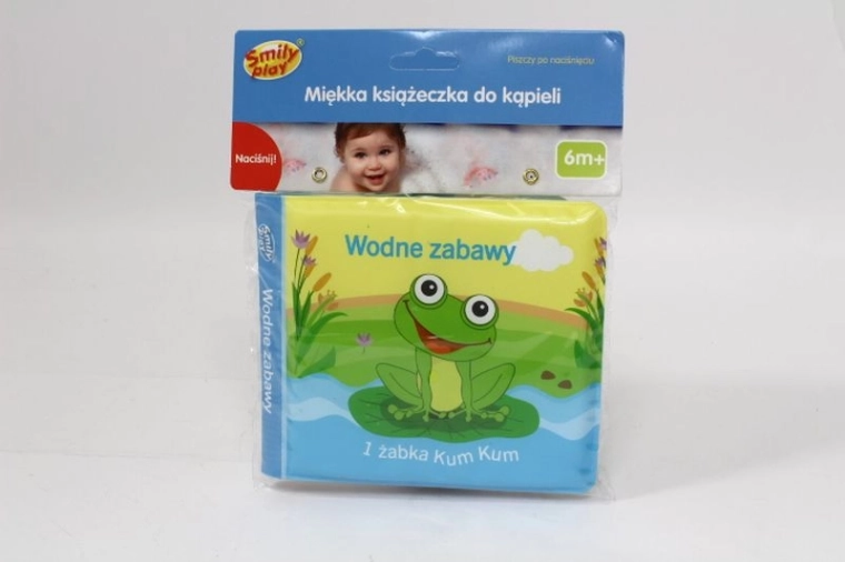 SmilyPlay weiches Quietsche-Badebuch mit Tieren
