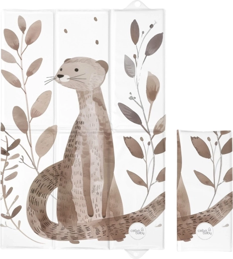 Ceba Baby Reise-Wickelunterlage Basic Clever Otter 60 × 40 cm