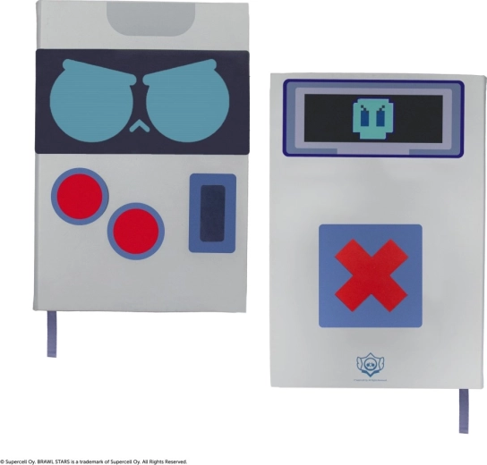 Brawl Stars harter Umschlag für Notizblock 8‑BIT