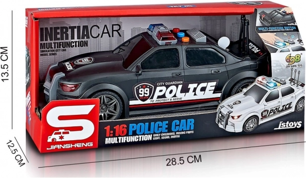 Polizeiauto mit Licht- und Soundeffekten