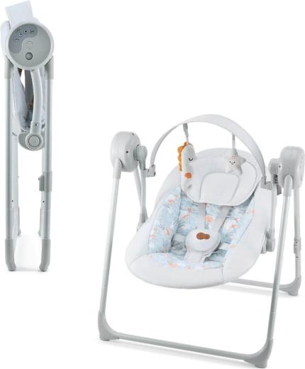 Kinderkraft Schaukel Swingee Grey – elektrische Babyschaukel