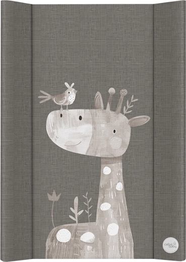Ceba Baby Wickelauflage mit fester Platte 50 × 70 cm Ultra Light Friendly Giraffe