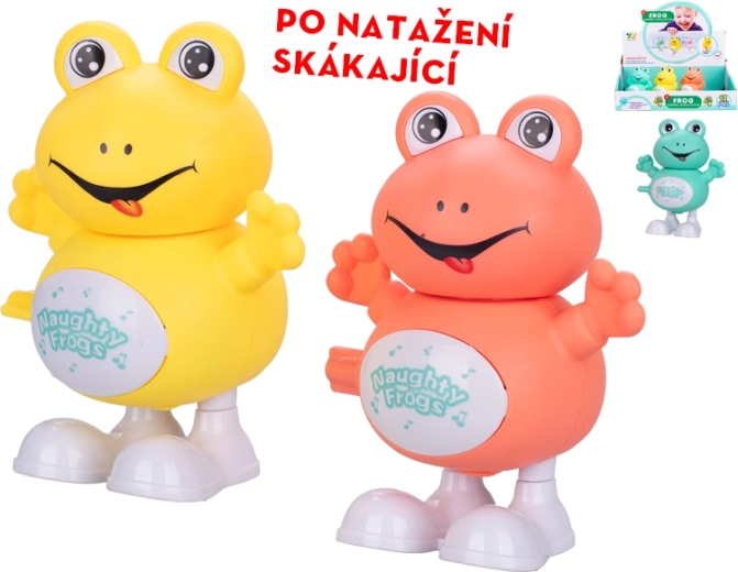 Hüpfender Frosch 9,5 cm – Aufziehspielzeug für Kinder