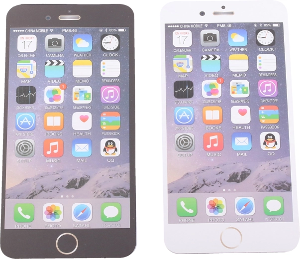 Liniertes Notizbuch in Form eines iPhones