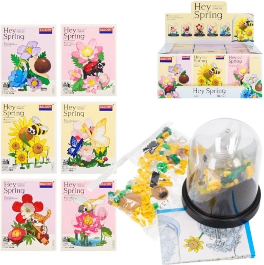 Blumen-Bausatz aus Bausteinen – 1 Stück