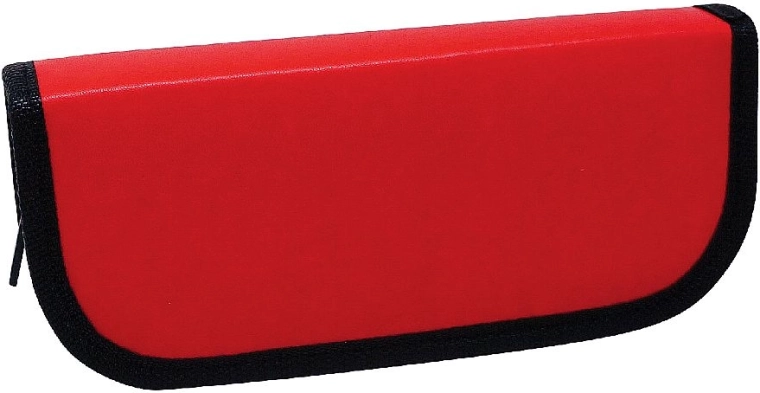 Großes Kunstlederetui mit 6 Schlaufen, rot