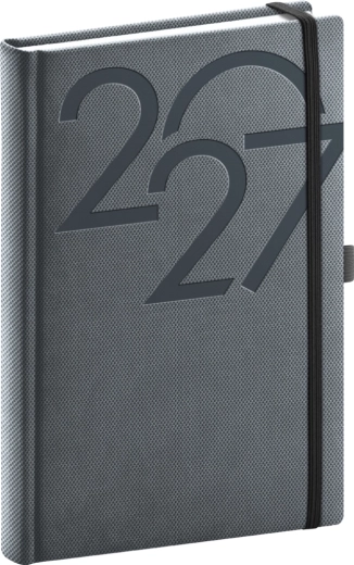 Notique Tageskalender Ajax 2027 schwarz 15 × 21 cm