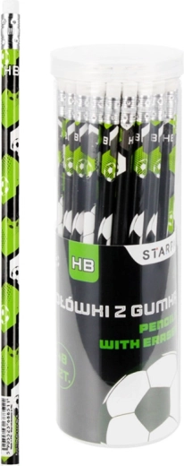 Bleistift mit Radiergummi Football - 1 Stück