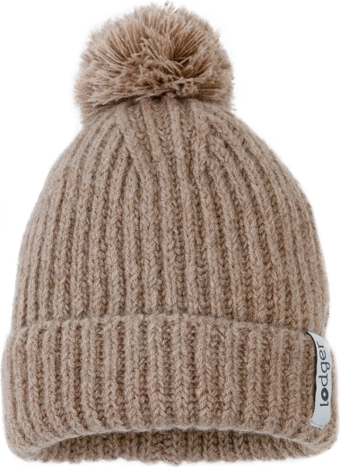 Lodger Merino-Strickmütze mit Bommel Buffalo 0–3 Monate