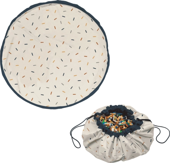 Play&Go Noomad Original Spieldecke und Spielzeugbeutel Confetti