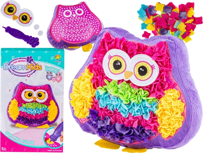 Kreativset DIY Plüschkissen Eule – 1 Stück