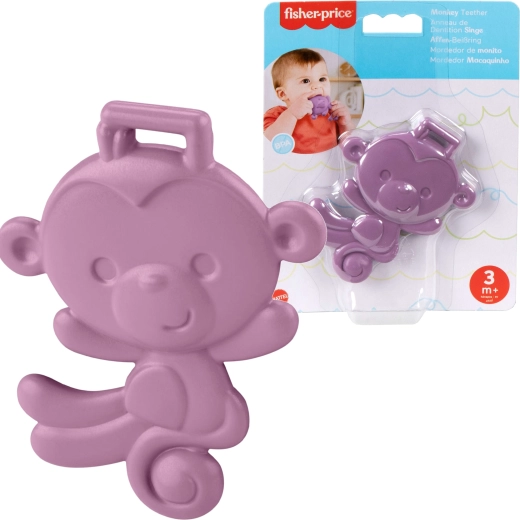Violettes Beißspielzeug für Babys – Äffchen FISHER-PRICE