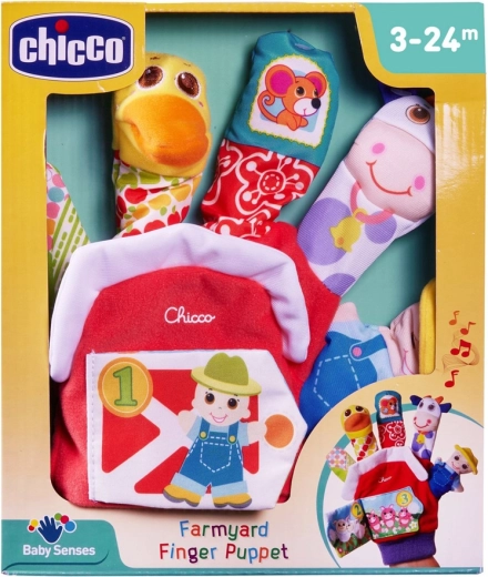 Chicco Handpuppe Bauernhof mit Geräuschen 3m+
