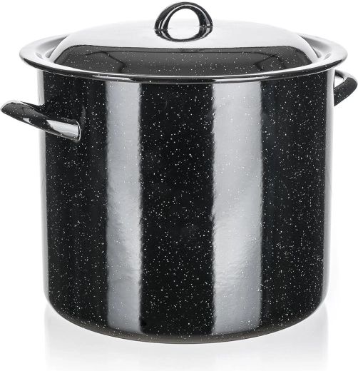 Emaille-Topf mit Deckel 24 cm, 7,5 l