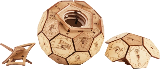 Holz-Puzzle Fußballball