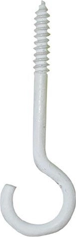 Lüsterhaken 80 × 4,5 mm, weiß (10 Stk.)