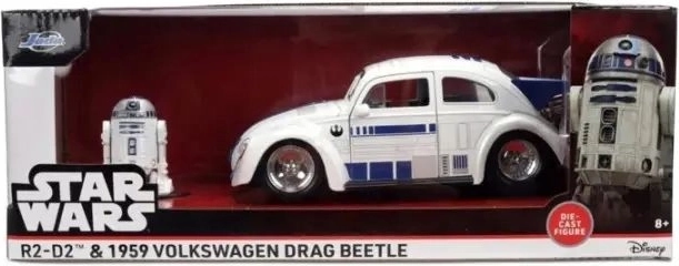Jada Star Wars VW Drag Beetle R2-D2 1:24 mit Figur