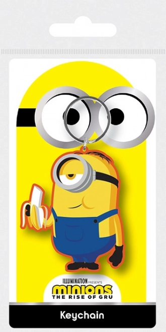 Gummi-Schlüsselanhänger Minions – Stuart mit Banane