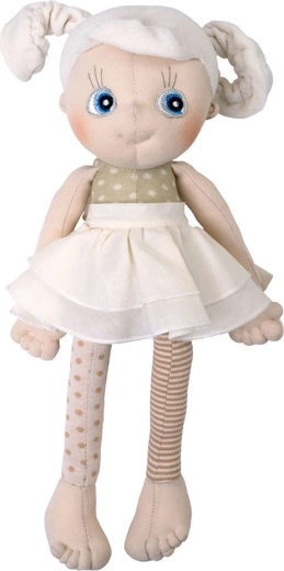 Rubens Barn EcoBuds Daisy, erste weiche Puppe aus Bio-Baumwolle 35 cm
